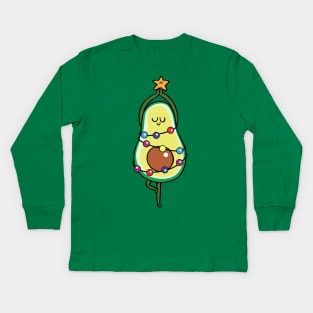 Avo Merry Christmas Kids Long Sleeve T-Shirt